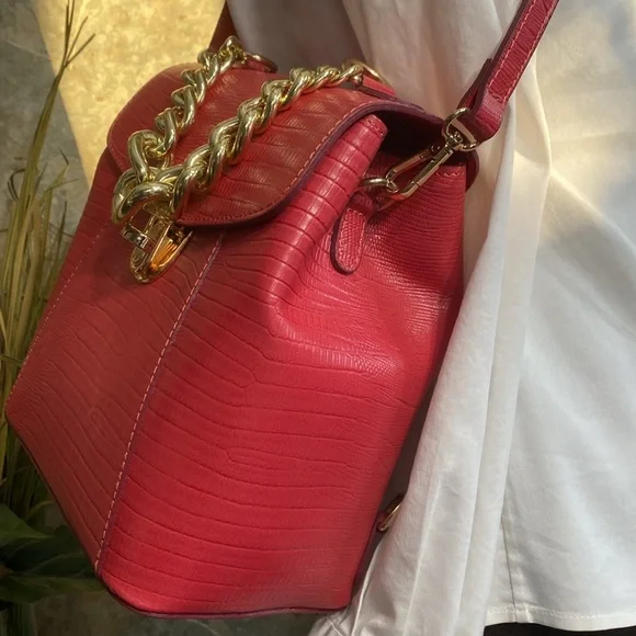 Divina firenze trilli backpack, Crossbody, satchel purse, convertible bag, pink - Picture 16 of 16